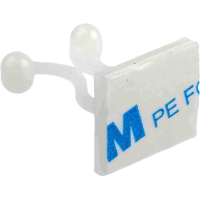 RS PRO Natural Nylon Bunny Clip, 10mm Max. Bundle
