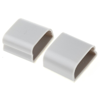 RS PRO Grey PVC Duct Clip, 9.5mm Max. Bundle