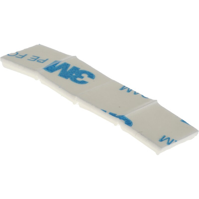 RS PRO Self Adhesive Natural Cable Tie Mount 13 mm x 13mm, 2.5mm Max. Cable Tie Width