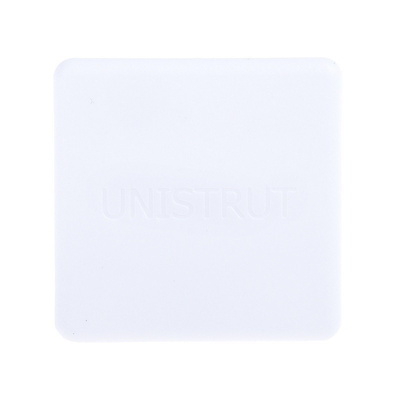Unistrut White 0.01kg PVC End Cap, Fits Channel Size 41 x 41mm