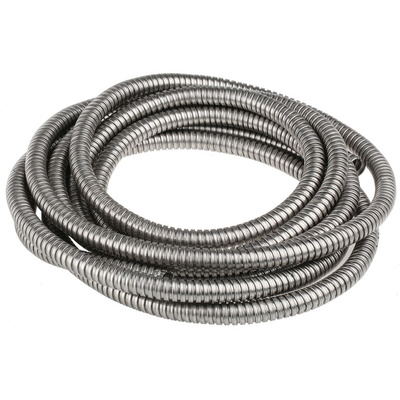 Kopex Flexible Conduit, 12mm Nominal Diameter, Stainless Steel, Metal