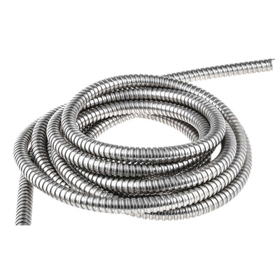 Kopex Flexible Conduit, 16mm Nominal Diameter, Stainless Steel, Metal