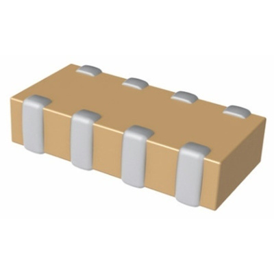 KEMET Capacitor Array 10nF 100V dc ±10% 4-way X7R Dielectric 0612 (1632M) Package CA064 Series Surface Mount