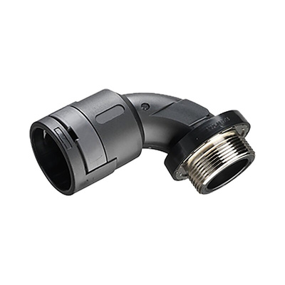 Kopex 90° Elbow, Conduit Fitting, 29mm Nominal Size, 32mm, Nylon 12, Black