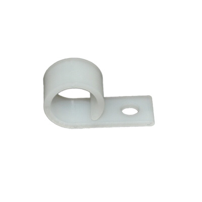 RS PRO Natural Nylon Cable Clip, 12.7mm Max. Bundle