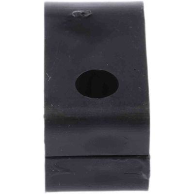 RS PRO Black PE Cable Clip, 15.2mm Max. Bundle