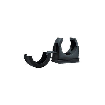 HellermannTyton, Cable Clip, 34mm Nominal Size, M6, Polyamide 6.6 (PA66), Black