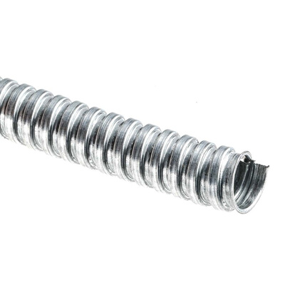 Adaptaflex Flexible Conduit, 16mm Nominal Diameter, Galvanised Steel, Metal