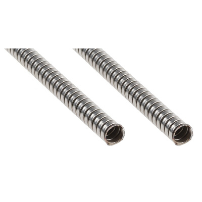 Kopex Flexible Conduit, 10mm Nominal Diameter, Stainless Steel, Metal