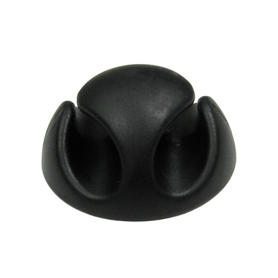 RS PRO Black PVC Clip, 5mm Max. Bundle