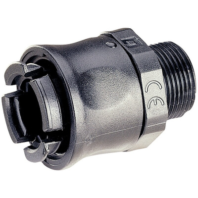 Legrand Straight Male, Conduit Fitting, M16, Black
