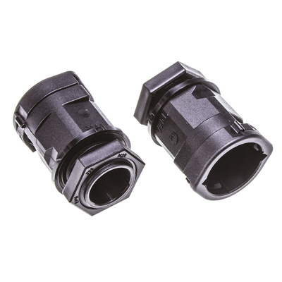 RS PRO Flexible Contractor Pack Conduit, 20mm Nominal Diameter, Plastic, Black