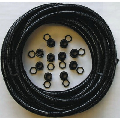 RS PRO Flexible Contractor Pack Conduit, 25mm Nominal Diameter, Plastic, Black