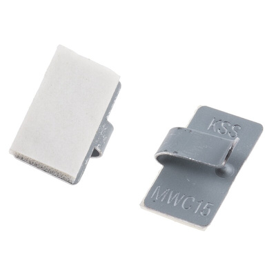 RS PRO White Metal Cable Clip
