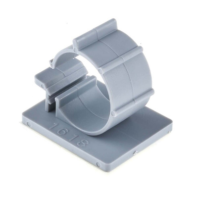 RS PRO Grey Nylon Cable Clamp, 18mm Max. Bundle
