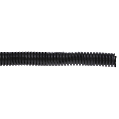 RS PRO Flexible, Split Conduit, 16mm Nominal Diameter, Plastic, Black