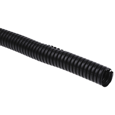 RS PRO Flexible, Split Conduit, 16mm Nominal Diameter, Plastic, Black