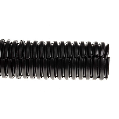 RS PRO Flexible, Split Conduit, 20mm Nominal Diameter, Plastic, Black
