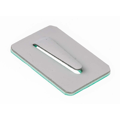 HellermannTyton White Electroplated Steel Cable Clip, 4mm Max. Bundle