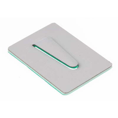 HellermannTyton White Electroplated Steel Cable Clip, 8mm Max. Bundle