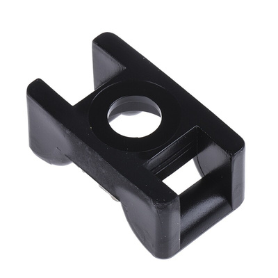 HellermannTyton Self Adhesive Black Cable Tie Mount 14.5 mm x 25mm, 8mm Max. Cable Tie Width