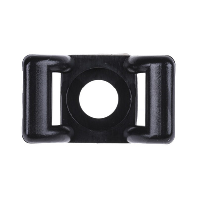 HellermannTyton Self Adhesive Black Cable Tie Mount 14.5 mm x 25mm, 8mm Max. Cable Tie Width