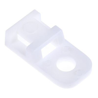 HellermannTyton Natural Cable Tie Mount 10.2 mm x 20.4mm, 4.6mm Max. Cable Tie Width