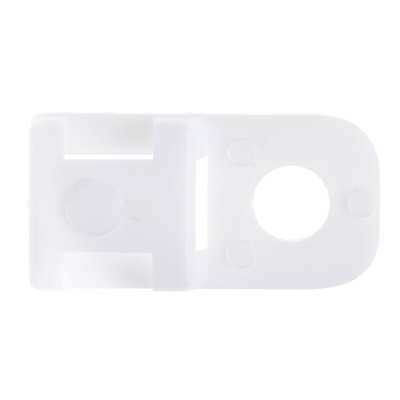 HellermannTyton Natural Cable Tie Mount 10.2 mm x 20.4mm, 4.6mm Max. Cable Tie Width