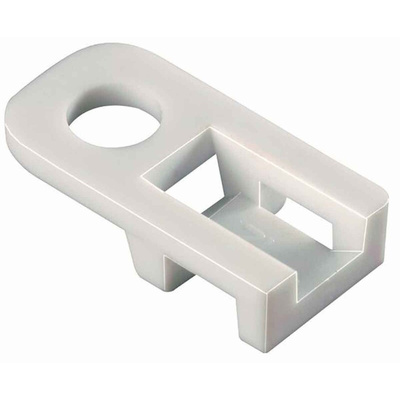 HellermannTyton Natural Cable Tie Mount 10.2 mm x 20.4mm, 4.6mm Max. Cable Tie Width