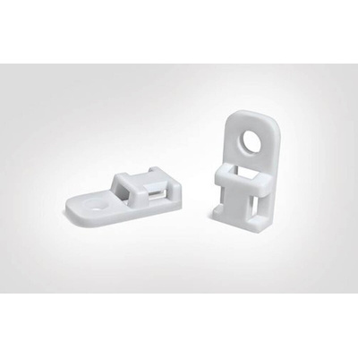HellermannTyton Natural Cable Tie Mount 10.2 mm x 20.4mm, 4.6mm Max. Cable Tie Width