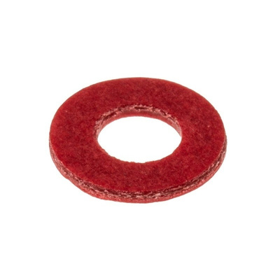 M4 Plain Vulcanised Fibre Tap Washer, 0.8mm Thickness