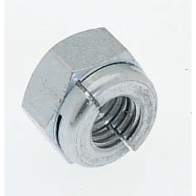 Aerotight, M10, Bright Zinc Plated Steel Aerotight Lock Nut
