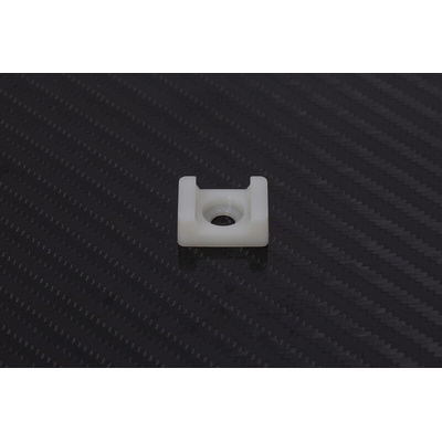 RS PRO White Cable Tie Mount 16 mm x 23mm, 9mm Max. Cable Tie Width