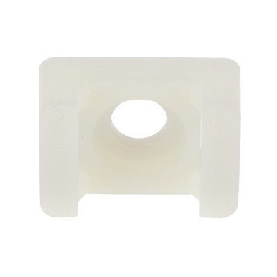 RS PRO White Cable Tie Mount 16 mm x 23mm, 9mm Max. Cable Tie Width
