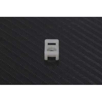 RS PRO White Cable Tie Mount 16 mm x 23mm, 9mm Max. Cable Tie Width