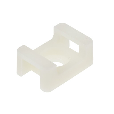 RS PRO White Cable Tie Mount 16 mm x 23mm, 9mm Max. Cable Tie Width