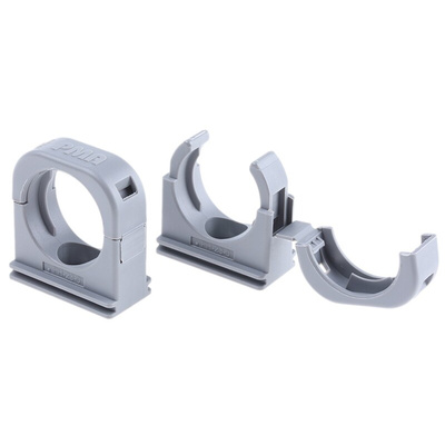 PMA Grey Nylon Conduit Clip, 25mm Max. Bundle