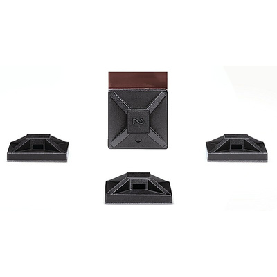 HellermannTyton Self Adhesive Black Cable Tie Mount 13 mm x 13mm, 2.7mm Max. Cable Tie Width