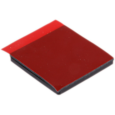 HellermannTyton Self Adhesive Black Cable Tie Mount 28 mm x 28mm, 5.6mm Max. Cable Tie Width