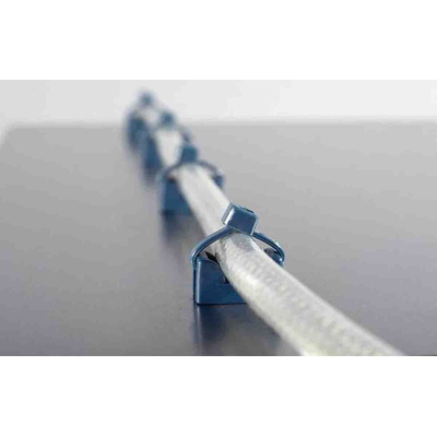 HellermannTyton Self Adhesive Natural Cable Tie Mount 12 mm x 18mm, 6mm Max. Cable Tie Width
