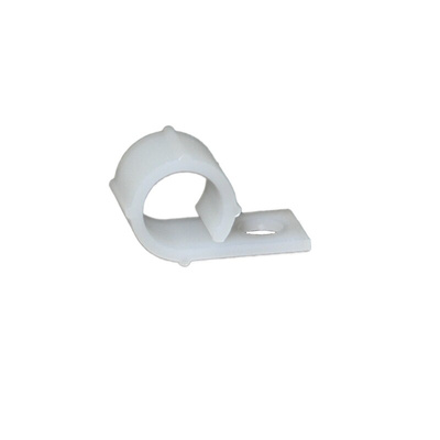RS PRO Natural Nylon Cable Clip, 9.2mm Max. Bundle