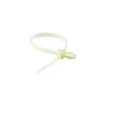 RS PRO Natural Cable Tie Mount 3.8 mm x 168mm, 40mm Max. Cable Tie Width