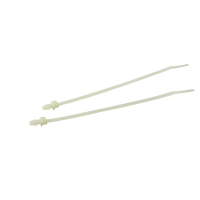 RS PRO Natural Cable Tie Mount 3.8 mm x 168mm, 40mm Max. Cable Tie Width