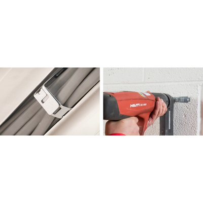 RS PRO Natural Steel Cable Clip, 20mm Max. Bundle