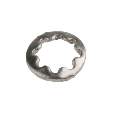 Plain Stainless Steel Internal Tooth Shakeproof Washer, M3, A2 304