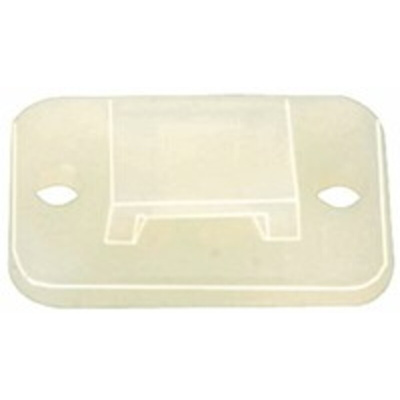 HellermannTyton Self Adhesive Natural Cable Tie Mount 14 mm x 20mm, 4mm Max. Cable Tie Width
