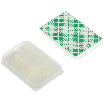 HellermannTyton Self Adhesive Natural Cable Tie Mount 14 mm x 20mm, 4mm Max. Cable Tie Width