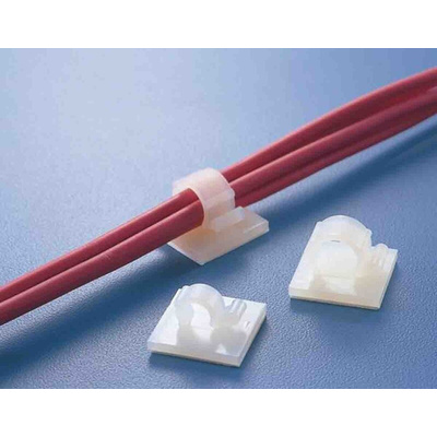 HellermannTyton Natural Nylon Cable Clip, 3mm Max. Bundle