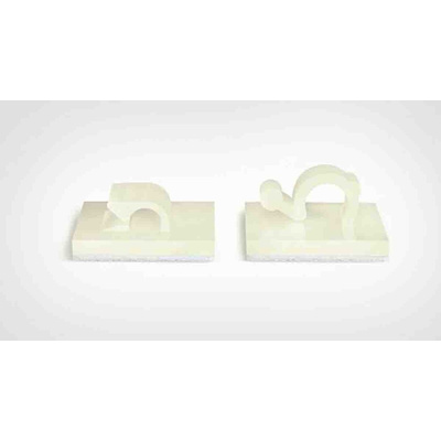 HellermannTyton Natural Nylon Cable Clip, 13mm Max. Bundle