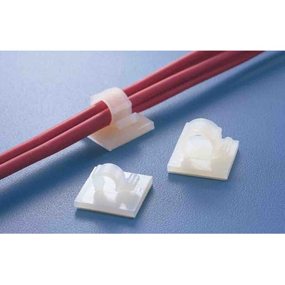 HellermannTyton Natural Nylon Cable Clip, 13mm Max. Bundle